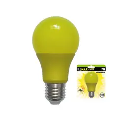 ILUMAX - Bombillo Led Bulbo Antimosquitos 7w 15.000 Horas E27 Luz Calida Certificado