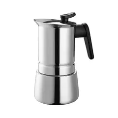 PEDRINI - Cafetera 6 Tazas 42ml Steel Moka Acero