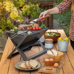 undefined - Asador a carbón pleagable 45x30cm mr beef