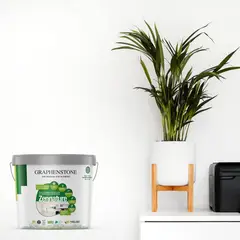 GRAPHENSTONE - Pintura Ecológica Natural Con Grafeno Para Interior 4 Litros Blanco