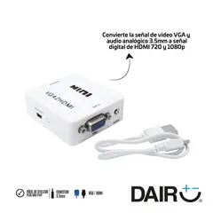 DAIRU - Caja De Conversión De Vga A Hdmi