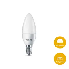 PHILIPS - Vela Led Luz Calida 350 Lúmenes 3.5w Base E14 Y E27 Certificado