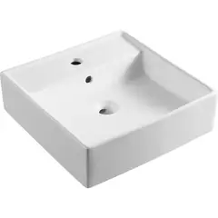SENSI DACQUA - Lavamanos Cuadrado Portante Pared 46.5x46.5x13.5cm