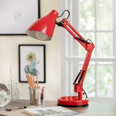CASA BONITA - Lámpara Escritorio Artic E27 Roja