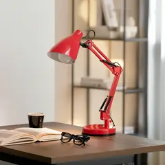 CASA BONITA - Lámpara Escritorio Artic E27 Roja