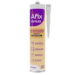 AFIX - Sellador adhesivo de poliuretano PU Flex - Negro - 300 ml