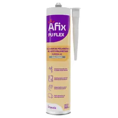 AFIX - Sellador adhesivo de poliuretano PU Flex - Gris - 300 ml