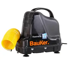 BAUKER - Compresor Silencioso 116PSI 8Bar + Kit de Soplado