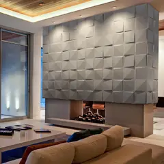 WALL FORMS - Pared Panel Decorativo 3D Cuadros Blanco Caja x3m2 (12 Paneles 50x50 c/u)