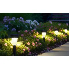 JUST HOME COLLECTION - Estaca Solar LED Basic Negro O 33.9 cm