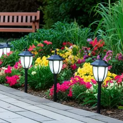 JUST HOME COLLECTION - Estaca Solar LED Clasic Negro 51 cm