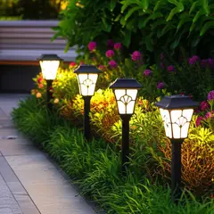 JUST HOME COLLECTION - Estaca Solar LED Vintage Negro