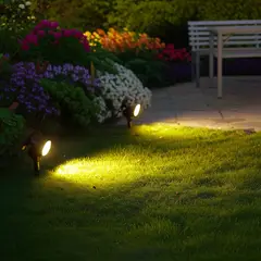 JUST HOME COLLECTION - Estaca Solar LED Alta Luminancia Negra