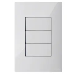 LEGRAND - Interruptor Triple Clickme Blanco