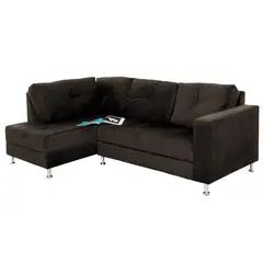 JUST HOME COLLECTION - Sofá Esquinero Persa Izquierdo 5 Puestos Tela Cafe