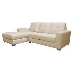 JUST HOME COLLECTION - Sofá Esquinero Miranda Izquierdo 5 Puestos Tela Beige