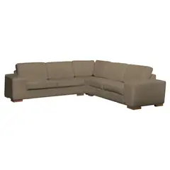 undefined - Sofá Esquinero Salerno 6 Puestos Ecocuero Beige