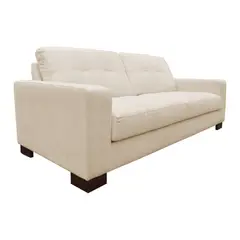 JUST HOME COLLECTION - Sofá Miranda 3 Puestos Tela Negro