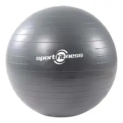 SPORTFITNESS - Balón Pelota De Yoga/Pilates/Gimnasia De 65 Cm Color Gris