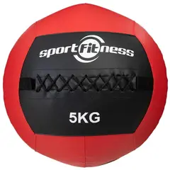 SPORTFITNESS - Balón De Peso Medicinal 5Kg Rojo