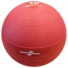 SPORTFITNESS - Balón Peso 10Kg Caucho Rojo