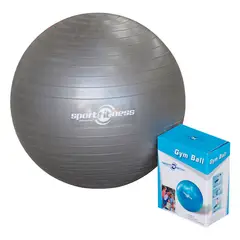 SPORTFITNESS - Balón Pelota Para Pilates/Yoga/Gimnasia De 65 Cm Color Gris