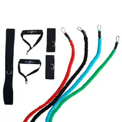 SPORTFITNESS - Set De 4 Bandas Elásticas Tubulares De 110 Cm En Varios Colores