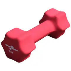SPORTFITNESS - Mancuerna De 3 Kg Recubierta Color Roja