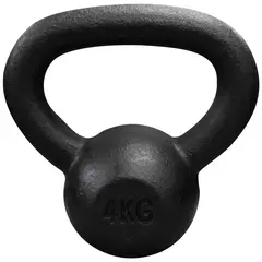 SPORTFITNESS - Mancuerna De 4 Kg Recubierta Color Negra