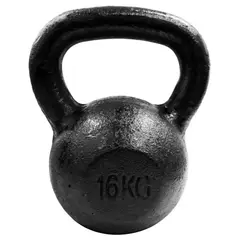 SPORTFITNESS - Mancuerna De 16 Kg Recubierta Color Negra