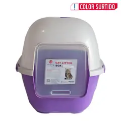 PETIZOOS - Arenera Iglú Para Gatos 50x47x42cm Mediano Morado