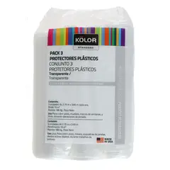 KOLOR - Pack X 3 Protectores Plásticos Transparente 2.7X3.6 Mts