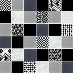 CORONA - Mosaico Cerámico Crayón 30x30 Centímetros Negro