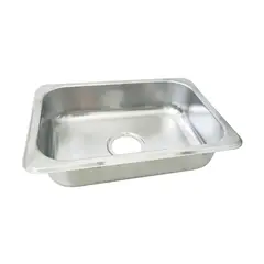 JUST HOME COLLECTION - Lavaplatos para Cocina 50x35 cm con Perforación 3 1/2 pulgadas en Acero Inoxidable