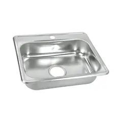 NORTH - Lavaplatos para Cocina 50x40 cm con Perforación 3 1/2 pulgadas Monocontrol en Acero Inoxidable