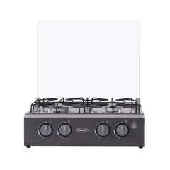 HACEB - Estufa de Sobremesa 4 Puestos Tapa Vidrio Gas Propano