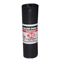 GENERICO - Bolsa Basura 30x35cm Rollo X30Und Minipapelera Negro