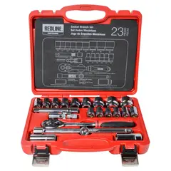REDLINE - Set Ratchet 1/2-Pulg Mm 23pzas