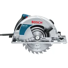 BOSCH - Sierra Circular 9 1/4 Pulgadas 1700W + Disco de 24 Dientes GKS 235