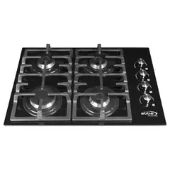 ABBA - Cubierta a Gas Vidrio Templado 4 Puestos 66x48cm CM305-V4D