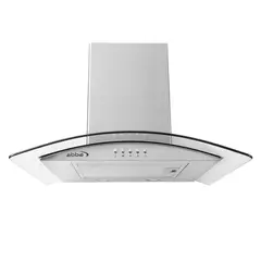 ABBA - Campana Península 60cm Acero Inoxidable 3 Velocidades Vidrio Curvo CRVCP60X