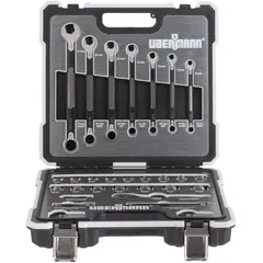 UBERMANN - Juego Mecánico Universal de Llaves de 3/8-pulg x29 Piezas