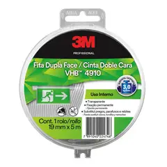 3M - Cinta Doble Faz Extra Fuerte Vhb 4910 19mmx5m