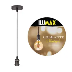 ILUMAX - Lámpara Colgante Vintage 1 Luz E27 Bronce