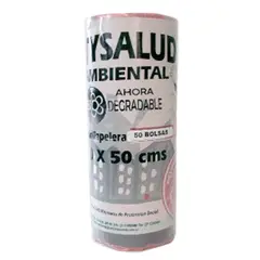 CITYSALUD - Bolsa Basura 40x50cm Rollo x50 Unidades Minipapelera Rojo