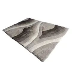 JUST HOME COLLECTION - Tapete Onda 3d 60 cm X 110 cm Gris