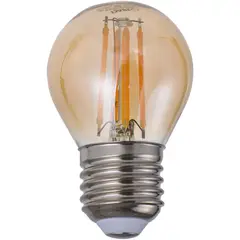 DAIRU - Mini Globo Led Filam 360 Lúmenes 4w E27 Ambar Certificado