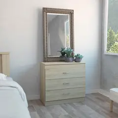 RTA DESIGN - Comoda Melia 75x80x37.55cm Rovere + Blanco