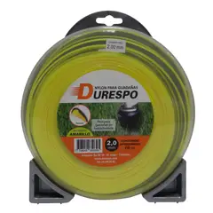 DURESPO - Nylon Redondo Para Guadaña Diámetro 2 Mm Amarillo