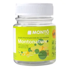 MONTO - Esmalte Multiusos Base Agua Metalizado Plata Montonature 80 ml